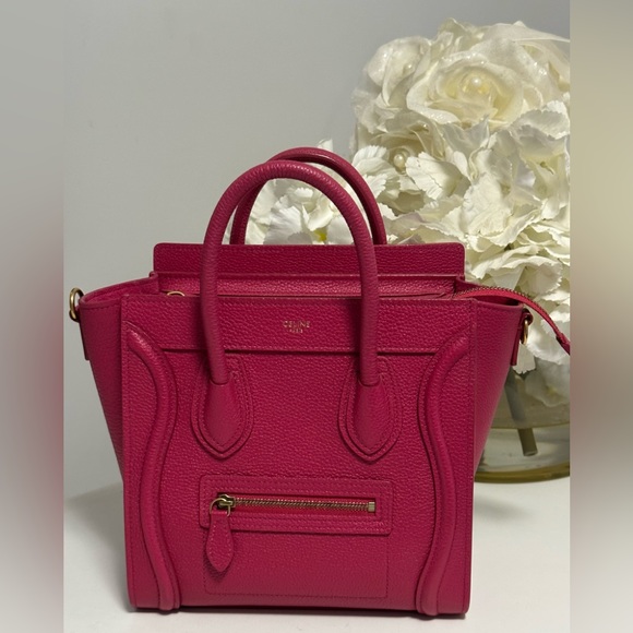 Celine Nano Luggage Bag- neon pink - Picture 5 of 12